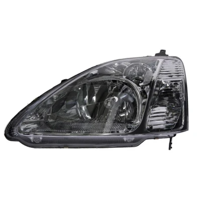 Imagem de TYC 20 6252 05 2 Farol Principal esquerda H4 com motor elétrico, porta lâmpadas HONDA: CIVIC 7 Hatchback