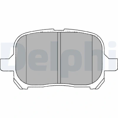 Imagem de DELPHI LP1144 Jogo de pastilhas para travão disco não preparado indicador aviso desgaste sem chapa anti ruído acessórios