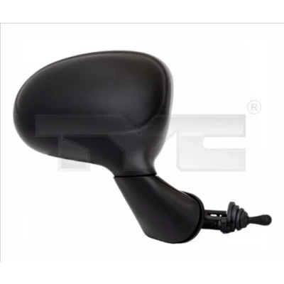 Imagem de Espelho retrovisor Tyc 306 0002 esquerda preto ajuste: por cabo de aço, convexo