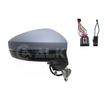 Imagem de Espelho retrovisor Alkar 9044147 à direita com subcapa elétrico aquecível, memória, dobrável electricamente, convexo, iluminação circundante p