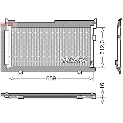 Imagem de DENSO DCN36006 Condensador com secador R 134a