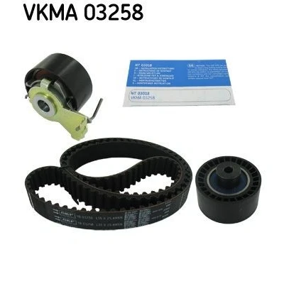 Imagem de SKF VKMA 03258 Jogo de correias dentadas 135 com perfil dentado arredondado PEUGEOT: 206 Hatchback, 307 SW, CITROËN: C3 I Hatchback