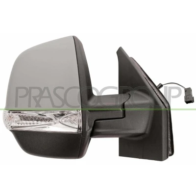 Imagem de Espelho retrovisor Prasco FT9107143 à direita com subcapa manual ajustável pelo interior FIAT: Doblo II Van / Carrinha