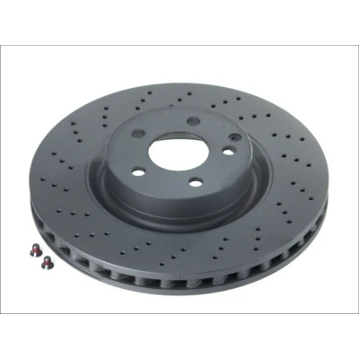 Imagem de ATE 24.0132 0137.1 Disco de travão 335,0 32,0 5 112,0 perfurado/ventilado revestido ligado/alto carbono com parafusos