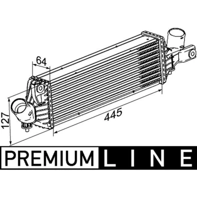 Imagem de MAHLE ORIGINAL CI 355 000P Intercooler