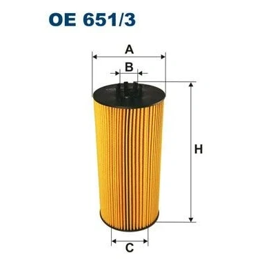 Imagem de Filtro de óleo filtron oe651/3