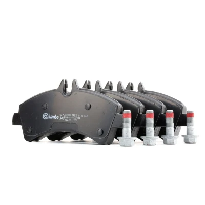 Imagem de BREMBO P 50 060 Jogo de pastilhas para travão disco preparado indicador aviso desgaste com parafusos pinça acessórios