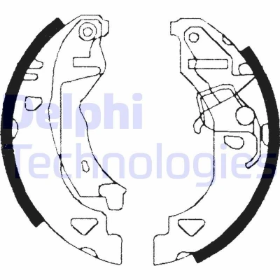 Imagem de DELPHI LS1682 Maxilas de Travão 180 32 FIAT: Punto I Hatchback, BRAVO 1, LANCIA: Y, Y10