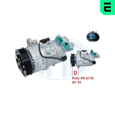 Imagem de ERA 670195 Compressor 12V PAG 46 BMW: 3 Sedan, 1 Hatchback, Touring