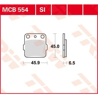 Imagem de TRW Sinter Offroad MCB554SI Jogo de pastilhas para travão disco