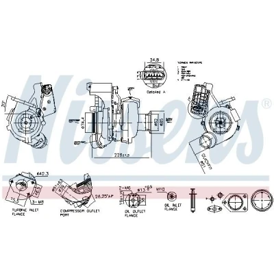 Imagem de NISSENS 93564 Turbocompressor accionado pelos gases de escape elétrico BMW: 1 Hatchback, X1, Cabrio