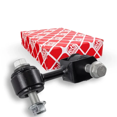 Imagem de FEBI BILSTEIN 34758 barra / escora, estabilizadora Eixo dianteiro, lado direito 75 M10 x 1,25 ProKit com material de montagem Aço preto