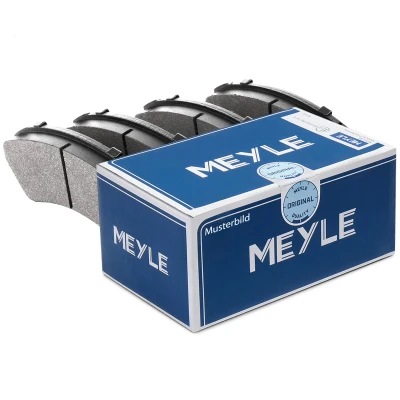 Imagem de MEYLE 025 235 7214/W Jogo de pastilhas para travão disco ORIGINAL Quality Eixo traseiro com avisador sonoro desgaste chapa anti ruído