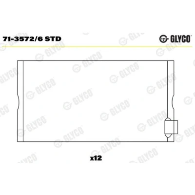 Imagem de GLYCO 71 3572/6 STD Capas de Biela