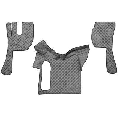 Imagem de F CORE FL13 GRAY Conjunto de tapete chão Couro artificial à frente 3 cinzento medida
