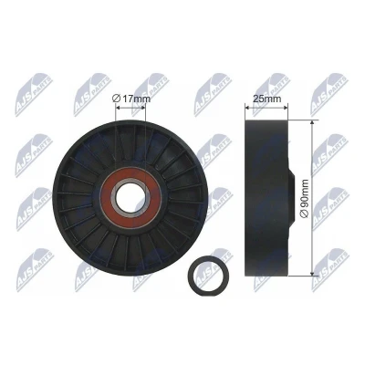 Imagem de NTY RNK CH 029 Rolo tensor, correia trapezoidal 90mm