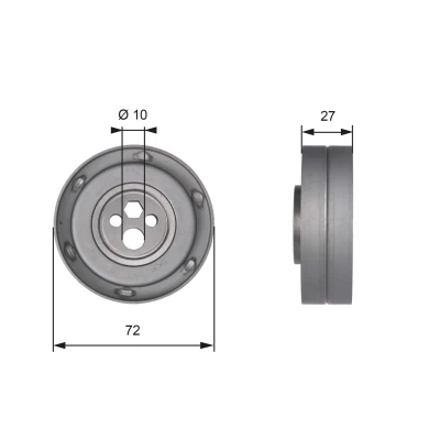 Imagem de GATES T41216 Rolo tensor, correia dentada Tru Power AUDI: 100 C4 Avant, 80 B4 Avant