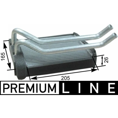 Imagem de MAHLE ORIGINAL AH 174 000P Radiador Quente HYUNDAI: Santa Fe I