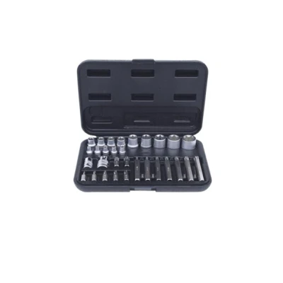 Imagem de KS TOOLS 911.4301 2 Conjunto de soquete Torx aço cromo vanádio 1/2, 1/4, 3/8 quadrado