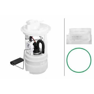 Imagem de HELLA 8TF 358 306 831 Unidade de alimentação combustível com junta, sensor nível elétrico Gasolina