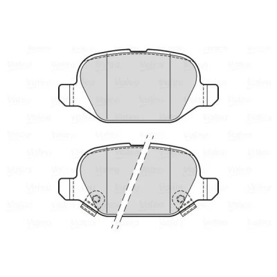 Imagem de VALEO 302338 Jogo de pastilhas para travão disco VOLKSWAGEN: Passat B8 Variant, Touran II, Tiguan AUDI: TT Coupe, FIAT: Panda III Hatchback