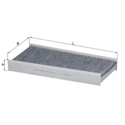 Imagem de MAHLE ORIGINAL LAK 412 Filtro, ar do habitáculo Filtro de carvão ativado 376,0 176 48,0 CITROËN: Jumpy II Van, Camião plataforma/Chassis