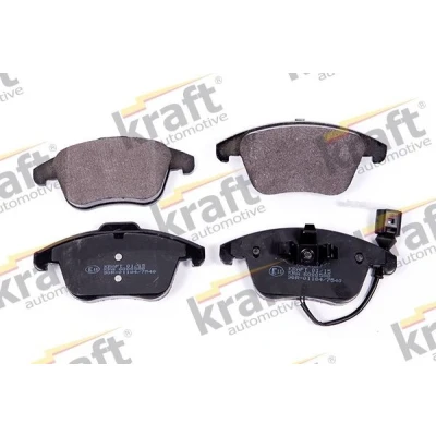 Imagem de KRAFT 6000588 Jogo de pastilhas para travão disco incl. contacto aviso desgaste VOLKSWAGEN: Sharan II, Tiguan I, SEAT: Alhambra AUDI: Q3