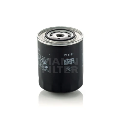 Imagem de MANN FILTER W 1140 Filtro de óleo 3/4 16 UNF com uma válvula retenção aparafusado