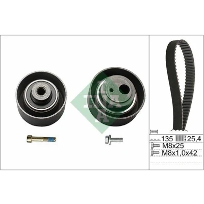Imagem de INA 530 0055 10 Jogo de correias dentadas 134 CITROËN: Saxo Hatchback, PEUGEOT: 106 II Hatchback