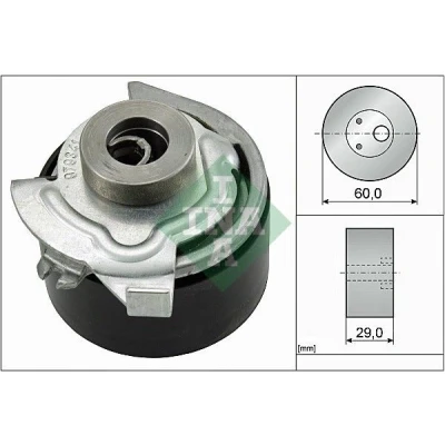 Imagem de INA 531 0627 30 Rolo tensor, correia dentada
