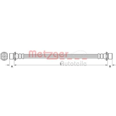 Imagem de METZGER 4111560 Mangueira de Travão Eixo traseiro esquerdo, direito 226