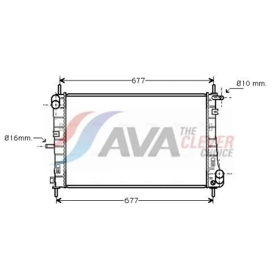 Imagem de Radiador, arrefecimento do motor AVA QUALITY COOLING FDA2338