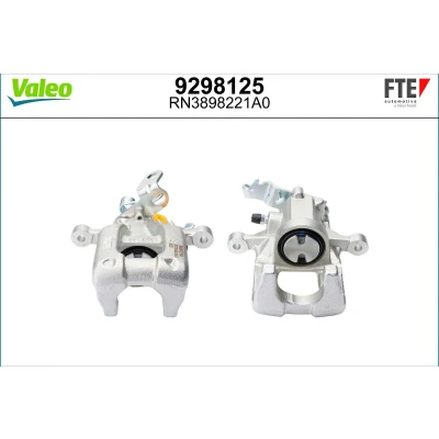 Imagem de FTE 9298125 Pinça de travão cinzento Ferro fundido Eixo traseiro esquerdo sem suporte VOLKSWAGEN: Scirocco III, Golf 6 Cabrio, Jetta 3