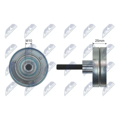 Imagem de NTY RNK VW 022 Polia de Desvio VOLKSWAGEN: Scirocco III, Golf 5, 5