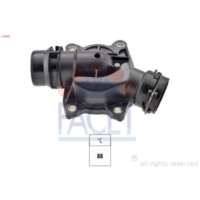 Imagem de FACET 7.8429 Termóstato, líquido de refrigeração 88 Made in Italy OE Equivalent com junta BMW: 3 Sedan, Touring, 5 OPEL: Omega B Caravan