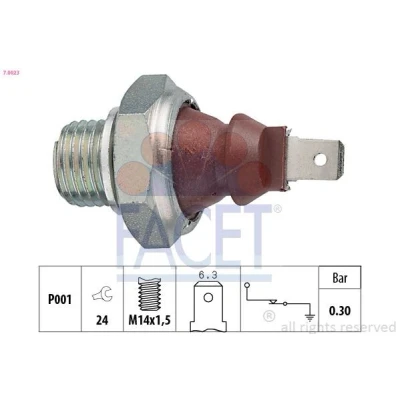 Imagem de FACET 7.0023 Sensor Pressão do Óleo M14x1,5 Made in Italy OE Equivalent OPEL: Corsa A CC