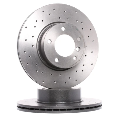 Imagem de BREMBO XTRA LINE 09.B337.2X Disco de travão 312 24 5 perfurado/ventilado revestido alto carbono com parafusos BMW: 3 Sedan, Coupe, Touring endado,