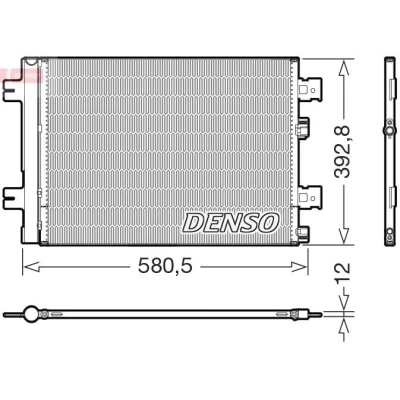 Imagem de DENSO DCN37005 Condensador com secador R134a RENAULT: Duster