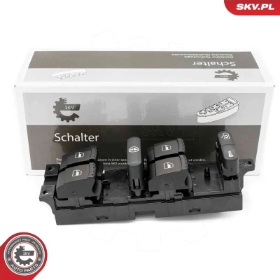 Imagem de ESEN SKV 37SKV509 Interruptor, elevadores dos vidros esquerda, à frente VOLKSWAGEN: Jetta 3