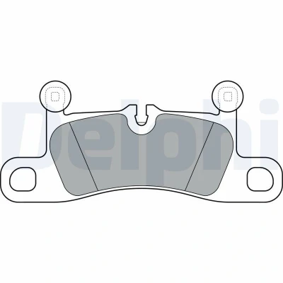 Imagem de DELPHI LP3298 Jogo de pastilhas para travão disco preparado indicador aviso desgaste com chapa anti ruído sem acessórios