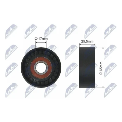 Imagem de NTY RNK CT 044 Rolo tensor, correia trapezoidal 60mm