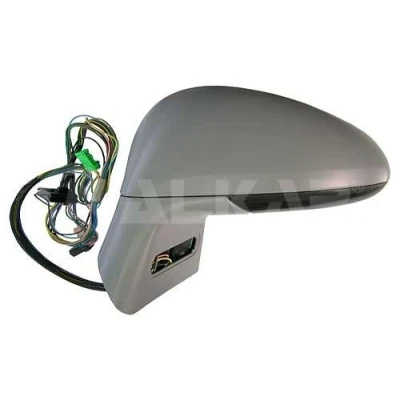 Imagem de Espelho retrovisor Alkar 6131855 à direita com subcapa elétrico aquecível, sensor de temeperatura, dobrável electricamente, tom azul, convexo