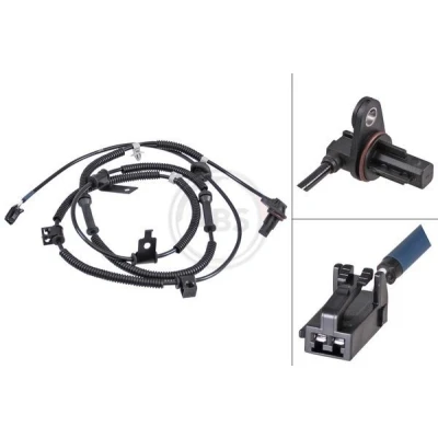 Imagem de A.B.S. 31814 Sensor de ABS activo 1980mm 2030mm 28mm preto KIA: SORENTO 1
