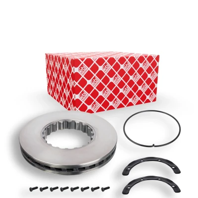Imagem de FEBI BILSTEIN 104672 Disco de travão Eixo traseiro, dianteiro 375,3 45 interior ventilado revestido com material montagem