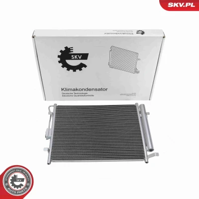 Imagem de ESEN SKV 86SKV285 Condensador com secador Alumínio 525mm KIA: Soul I (AM) 1.6 CRDi 115, CVVT, 128, 1.6, LPG 2009 2014