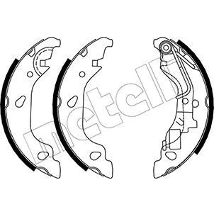 Imagem de METELLI 53 0080Y Maxilas de Travão 180,0mm 32mm com mola FIAT: Punto II Hatchback
