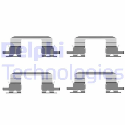 Imagem de DELPHI LX0431 Kit de acessórios, pastilhas travão SUBARU: Impreza II Sedan, I Sedan