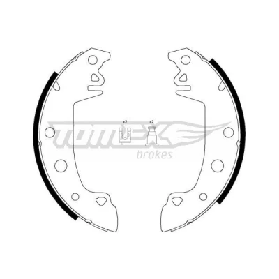 Imagem de TOMEX brakes TX 21 28 Maxilas de Travão Eixo traseiro 42 RENAULT: 12 Sedan