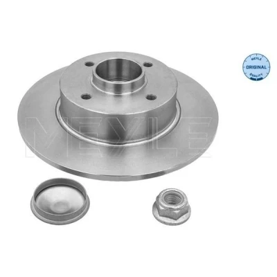 Imagem de MEYLE 16 15 523 4114 Disco de travão Eixo traseiro 240 8 4 100 cheio com o rolamento da roda integrado, anel sensor do ABS