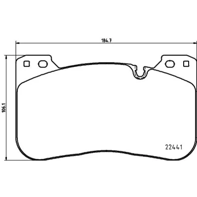 Imagem de HELLA 8DB 355 025 991 Jogo de pastilhas para travão disco preparado indicador aviso desgaste BMW: 5 Sedan, X5